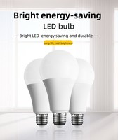 Ampoule LED en aluminium gainé de plastique ampoule e27 spirale à baïonnette b22 ampoule à économie d'énergie une bulle A60