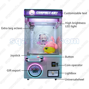 Machine à griffes de système de rail XXL rose surdimensionné de 960mm Machine de jeu de poupée à pièces d'arcade à clé compacte pour enfants et adultes - Product Image 6