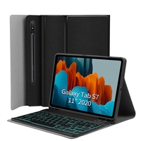 Düşük fiyat kaliteli Combo Set Android tablet kılıfları klavye ve kalem tutucu Samsung Galaxy TAB S7 11 T870/T875 artı T