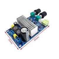 100W TPA3116D2 Carte amplificateur classe D 12V-24V DC Power Subwoofer haute puissance et Module amplificateur Audio stéréo | Bass Boost pour le bricolage à domicile
