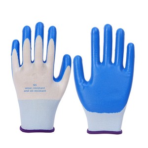 Guantes de Látex Espumado Transpirables, Antideslizantes, Resistentes a la Abrasión, con Textura Arrugada, Guantes de Protección Laboral para Mantenimiento de Maquinaria - Product Image 5