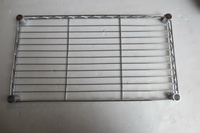 Étagère de rangement double à 2 niveaux en métal chromé approuvée par la NSF pour condiments et aliments de cuisine, support multifonctionnel en fil métallique sur table