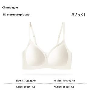 MB-SBD2531 Intimo Estivo da Donna <span class=keywords><strong>in</strong></span> Nylon Senza Cuciture, Lingerie Traspirante con Spalline Regolabili e Reggiseno Ultra Sottile <span class=keywords><strong>in</strong></span> <span class=keywords><strong>Pizzo</strong></span> - Product Image 3