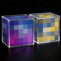 Boîte de rangement en acrylique transparente épaisse personnalisable avec couvercle magnétique pour cartes TCG, étui de présentation en acrylique Etb
