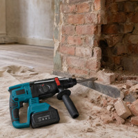 Marteau perforateur électrique industriel sans fil avec batterie lithium-ion pour le perçage du béton, des murs et des briques