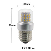 E14 LED Bulb Super Bright Cool White 6000k 5W Flicker-Free Small Screw Light for Range Hood Fridge Sewing Machine Appliance