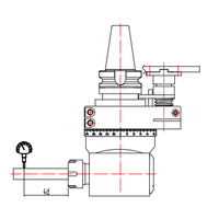BT CNC haute précision 90 ° tête d'angle réglable fraisage côté machines-outils accessoires