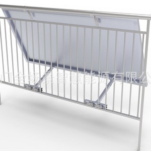 Support de montage solaire en aluminium pour balcon, pieds réglables de 15 à 30 cm, surface anodisée, pour installation sur toit - Product Image 3