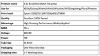 Pompa Tinta 3.3L 7W 24V Pompa Diafragma Mikro Motor Tanpa Sikat Pompa Tinta Udara untuk Mesin Cetak Inkjet DTF