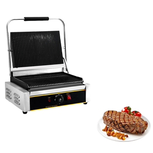 Plancha para Panini de Acero Inoxidable y Hierro Fundido, Parrilla de Contacto para Sándwiches - Product Image 5