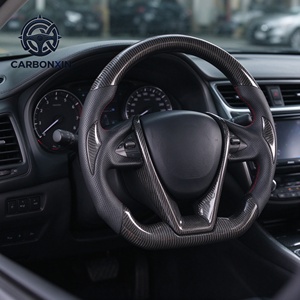 Volant sport en fibre de carbone forgée sur mesure à 3 branches en cuir pour Nissan Maxima 2007-2020 - Accessoires - Product Image 2