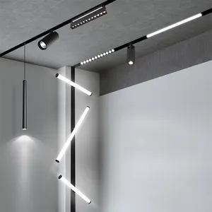 Sandeng Chine Usine Magasin D'intérieur Hôtel Maison Tacklight En Aluminium Encastré LED Magnétique Piste Lumière