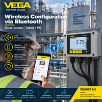 VEGA VEGAMET 842 Contrôleur robuste 100% original à 2 canaux avec affichage du capteur de niveau 4-20mA et Bluetooth