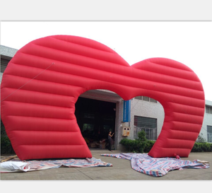 بوابة أحداث قابلة للنفخ على شكل قلب قابلة للنفخ على شكل قلب 14 × × 7 قوس الحب لحفلات الزفاف في عيد الحب - Product Image 4