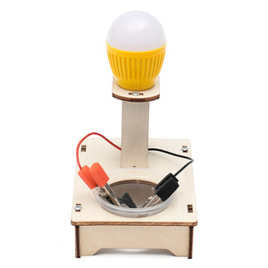 Enfants École Science Expérience Physique Lumières DIY Assemblage Éducatif Bois Eau Salée Puissance <span class=keywords><strong>Lampe</strong></span> Science Jouets - Product Image 2