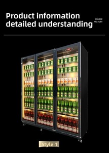 コンビニエンスストア123直立ガラスドア商業飲料ディスプレイチラーフリーザークーラー冷蔵庫 - Product Image 5