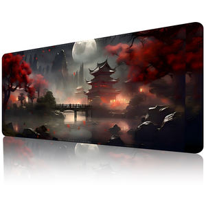 แผ่นรองเมาส์เกมมิ่งยางขนาดใหญ่ ดีไซน์เองได้ ลายญี่ปุ่นเท่ๆ แผ่นรองคีย์บอร์ดสำหรับวางบนโต๊ะ พร้อมฐานยางกันลื่น ขอบเย็บอย่างดี - Product Image 3