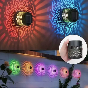 <strong>Solar</strong> Led Lights Waterproof Fence Wall Lamp Outdoor Courtyard Decoration Villa Exterior Garden <strong>Spotlights</strong> - Product Image 4