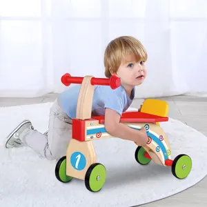 2022 Neuankömmling Hot Selling Kinder Holz spielzeug Baby Scoot Around Kinder Outdoor-Spiele Boy Balance Bike