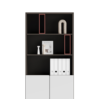 Armoire de rangement de fichiers et bibliothèque commerciale moderne en MDF personnalisée pour le bureau à domicile, l'hôpital et l'école