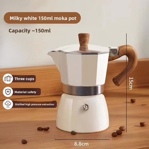 <span class=keywords><strong>Cafetera</strong></span> Moka <span class=keywords><strong>de</strong></span> Válvula Única, <span class=keywords><strong>Cafetera</strong></span> <span class=keywords><strong>Italiana</strong></span> para Espresso, <span class=keywords><strong>Cafetera</strong></span> Moka <span class=keywords><strong>de</strong></span> <span class=keywords><strong>Aluminio</strong></span> para el Hogar, Utensilios para Café - Product Image 2