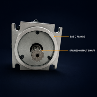 Moteur à piston hydraulique à cylindrée fixe 90M075 Série T90 75 cc/rev, montage SAE C, pour systèmes agricoles et d'entraînement de mélangeurs