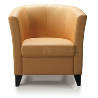 Semplice design moderno home Office soggiorno lounge office reception chat 1 + 1 + 3 set di divani foshan in pelle