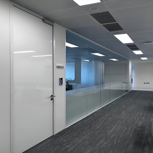 Système de cloison sans cadre moderne ultime avec isolation acoustique 42dB et résistance au feu pour bureau, hôtel, cuisine et usage extérieur - Product Image 1