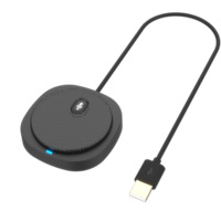 Micrófono USB para computadora de escritorio, micrófono con reducción de ruido AI, micrófono omnidireccional de condensador para PC y portátil, para llamadas en línea y grabación de clases