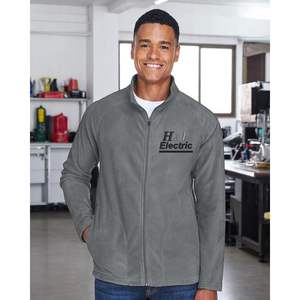 Custom Custom Microfleece <b>Zip</b>-<b>Up</b> <b>Jackets</b> for Men TT90 Embroidery Logo Texts for Outdoor Use - Product Image 4