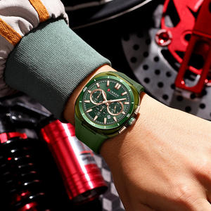 Nuevo Reloj de Pulsera de Cuarzo de Acero Inoxidable de Lujo 8502 con Correa de Silicona, Resistente al Agua, Fecha Automática, Reloj Casual para Hombre - Product Image 5