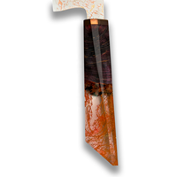 Accessoires de cuisine Couteau de cuisine japonais en acier damas à 33 couches de cuivre Couteau Santoku tranchant