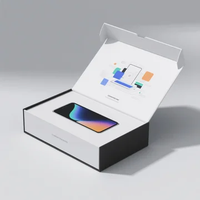 Dossiers d'expédition écologiques pour l'électronique en gros |   Carton ondulé recyclable avec laminage mat, logo personnalisé pour smartphone/ordinateur portable