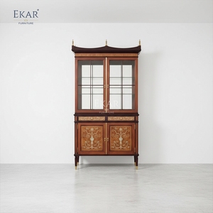 Librería de Lujo EKAR St. James Heritage |   Vitrina de Estilo Inglés con Incrustaciones Hechas a Mano | - Product Image 5