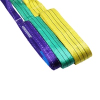 Eslinga de Poliéster de Alta Resistencia Personalizada, Capacidad de 10 Toneladas, Diseño Plano Resistente al Desgaste, Ligera y Segura