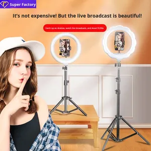 Cross Border popolare 10 pollici luce ad anello <span class=keywords><strong>a</strong></span> LED con supporto per l'illuminazione <span class=keywords><strong>e</strong></span> la fotografia di host in Live Streaming - Product Image 3