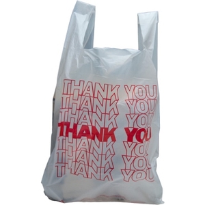 ถุงช้อปปิ้งพลาสติกแบบเสื้อยืดรีไซเคิลได้ - Product Image 1
