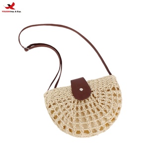 Semicircle Straw Handbags Ladies Shoulder Bags <b>Small</b> <b>Purses</b> Classic Summer Handbags for Women RTS Bulk Mixed Order - Product Image 1