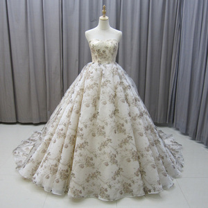 Robe de soirée dos nu pour femme, imprimé floral, manches détachables, robe de bal pour anniversaire, Mz0004 - Product Image 6