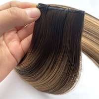 Extensions de cheveux Haiyi Genius Weft, flexibles et douces # Sian Sans MOQ Qualité Salon Sans Produits Chimiques Doux et Sans Coutures