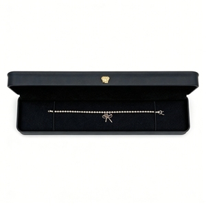 Boîte à bracelet personnalisée en cuir PU rigide avec plateau en velours, estampage à chaud, logo personnalisé, vente directe usine - Product Image 5