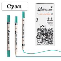 Offre Spéciale prix usine double pointe dessin Art marqueur stylo pour enfants papeterie cadeau 12 pièces ensemble de couleur unique