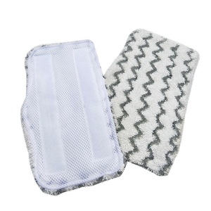 Microfiber Steam <b>Mop</b> Cloth Cover 33x19Cm Striped <b>Flat</b> Replacement For Daily Cleaning - Product Image 1