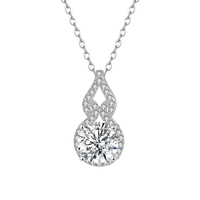 Moyu breloque personnalisée en argent sterling 925 collier fine mode pendentif bijoux colliers pour femmes
