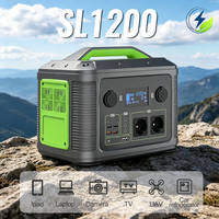 Generator Tenaga Surya Portabel dengan Panel Surya 110V 120V Gelombang Sinus Murni 1008Wh Set Lengkap AL-MB512628