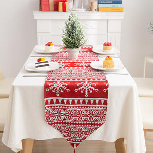 Camino <span class=keywords><strong>de</strong></span> Mesa Navideño <span class=keywords><strong>2022</strong></span>, Camino <span class=keywords><strong>de</strong></span> Mesa Tejido con Diseño <span class=keywords><strong>de</strong></span> Árbol <span class=keywords><strong>de</strong></span> Navidad, Papá Noel, Copos <span class=keywords><strong>de</strong></span> Nieve y Muñeco <span class=keywords><strong>de</strong></span> Nieve, Mantel para Fiesta <span class=keywords><strong>de</strong></span> Navidad - Product Image 6