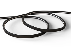 Modern Slat Wall Lighting <b>Kit</b> 24V Flexible Black LED Strip 3000K Warm White for Bedroom Living Room - Product Image 3