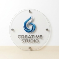 Panneau de signalisation professionnel en acrylique pour bureau, plaque personnalisée avec logo de marque, fabrication ODM de qualité supérieure, signalétique murale moderne et impressionnante pour entreprises