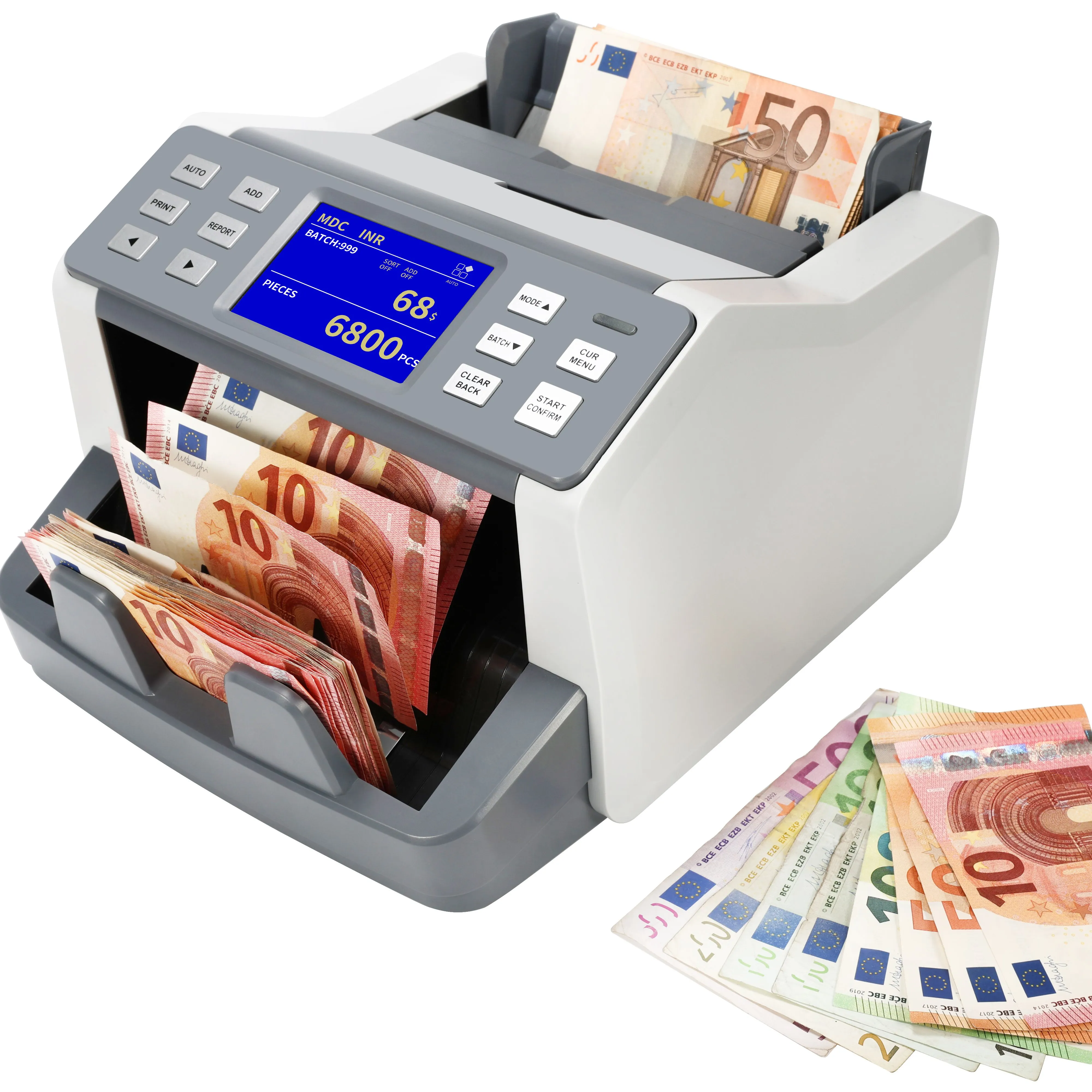 HL-P85 Gold Money Counter Machine UV/MG/IR Money Counterfei Bill Counters Money Counting Machine Money Counting Machine Detector