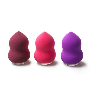 ฟองน้ำแต่งหน้าซิลิโคนแบบไม่มียางสำหรับรองพื้นทรงน้ำเต้าซิลิกาเจลสำหรับเกลี่ยแป้งเครื่องสำอาง - Product Image 3